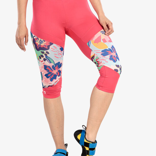 Original Colanti escaladă Ocun Rhea 3/4 Leggings - pink paradise