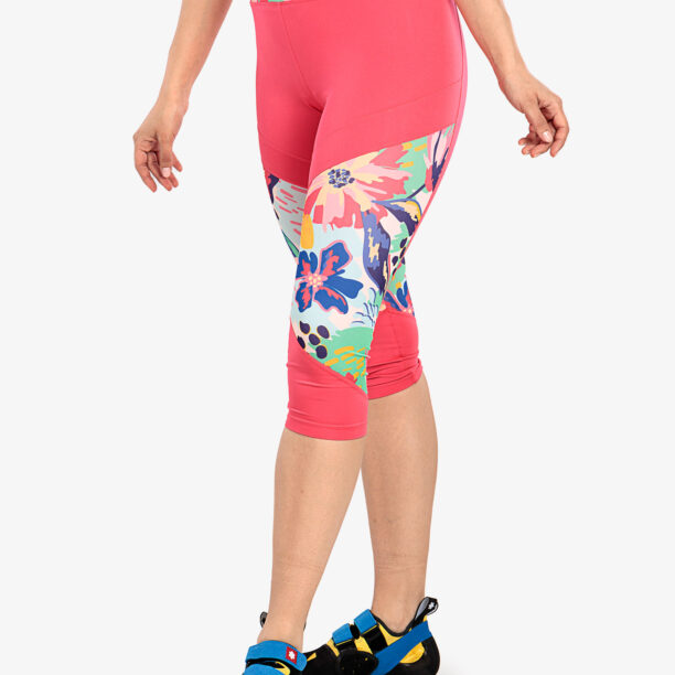 Colanti escaladă Ocun Rhea 3/4 Leggings - pink paradise