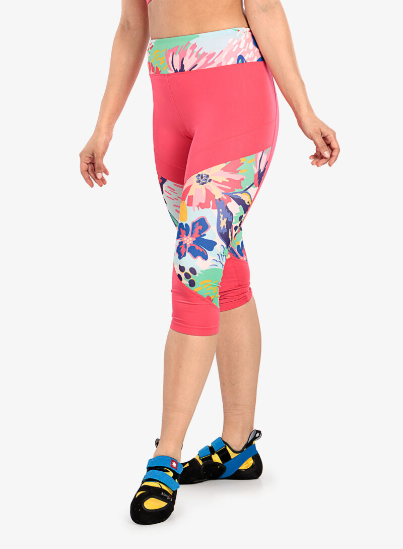 Colanti escaladă Ocun Rhea 3/4 Leggings - pink paradise