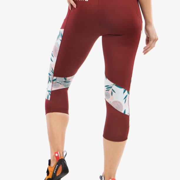 Colanti escaladă Ocun Rhea 3/4 Leggings - wine merlot preţ