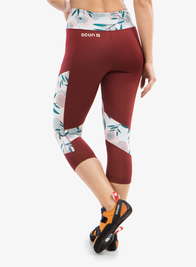 Preţ Colanti escaladă Ocun Rhea 3/4 Leggings - wine merlot