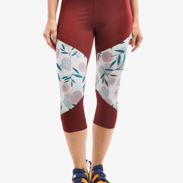 Colanti escaladă Ocun Rhea 3/4 Leggings - wine merlot