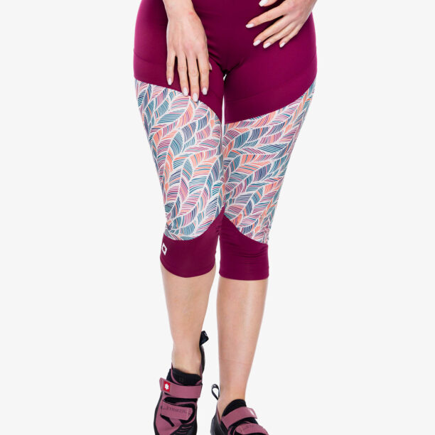 Cumpăra Colanti escaladă Ocun Rhea 3/4 Leggings - wine rhododendron