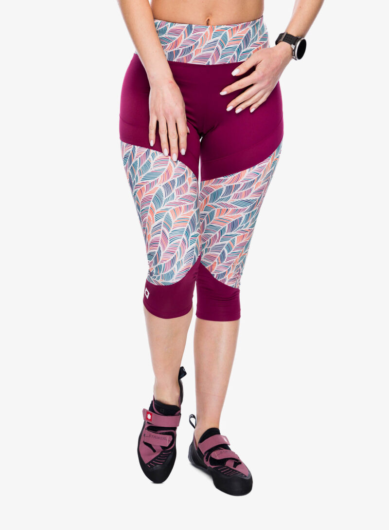 Cumpăra Colanti escaladă Ocun Rhea 3/4 Leggings - wine rhododendron