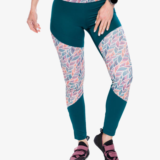 Colanti escaladă Ocun Rhea Leggings - green deep teal