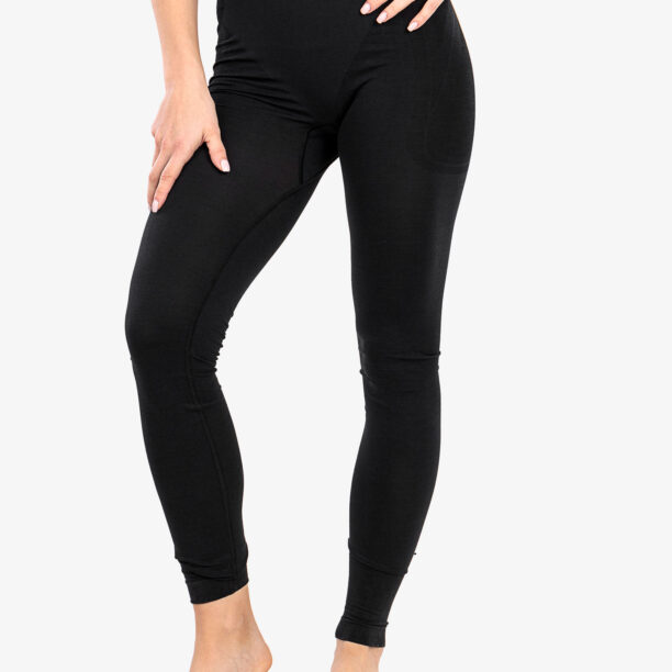 Colanti termici femei Brubeck Comfort Wool Leggings - black