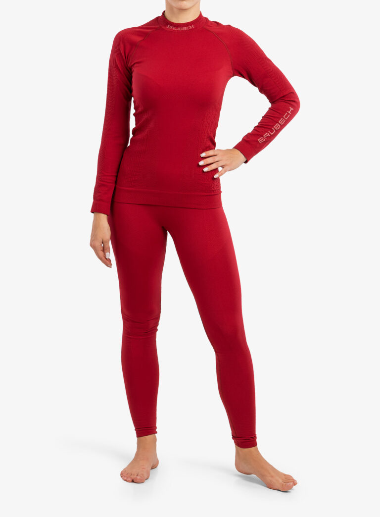 Colanti termici femei Brubeck Extreme Thermo Pant - burgundy preţ