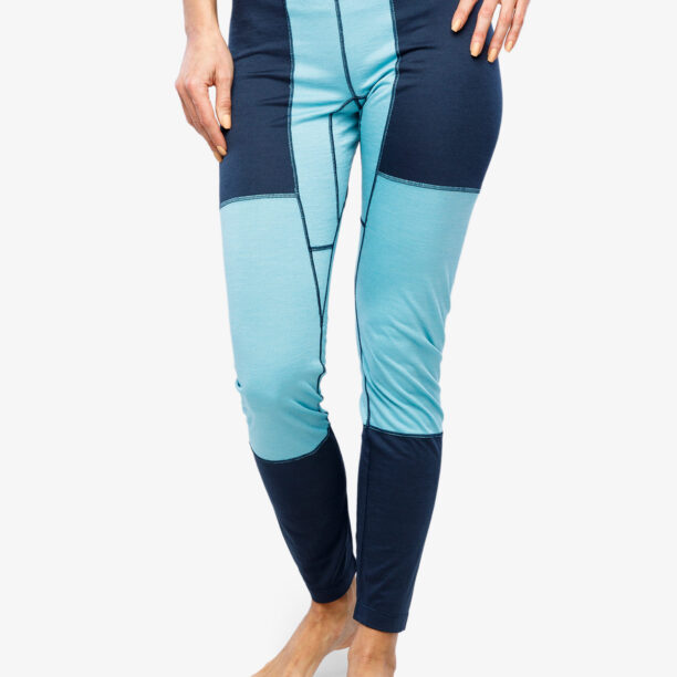 Cumpăra Colanti termici femei Haglofs Natural Blend Tech Long Johns - tarn blue/frost blue