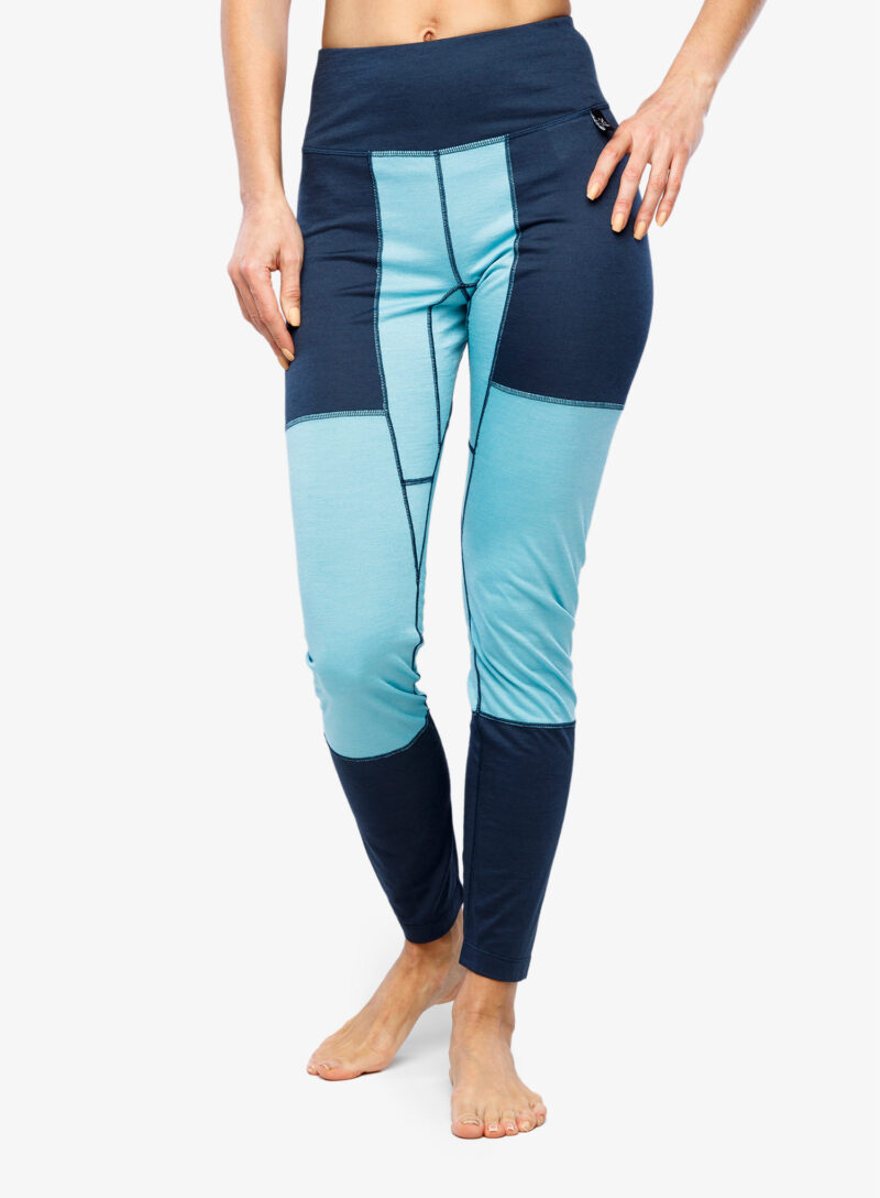 Cumpăra Colanti termici femei Haglofs Natural Blend Tech Long Johns - tarn blue/frost blue