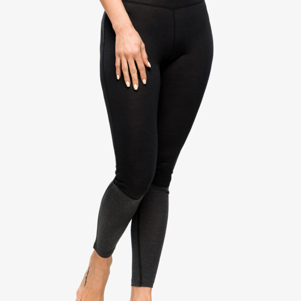 Colanti termici femei Icebreaker 125 ZoneKnit Leggings - black/jet