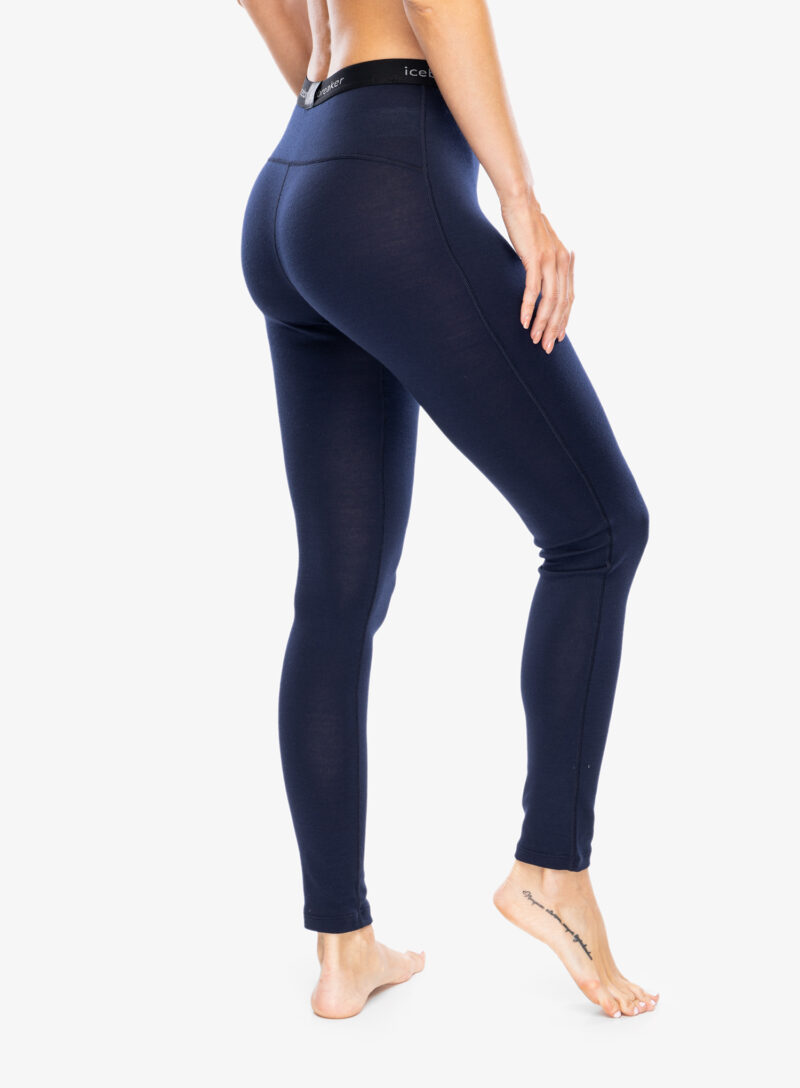 Preţ Colanti termici femei Icebreaker 260 Tech Leggings - midnight navy