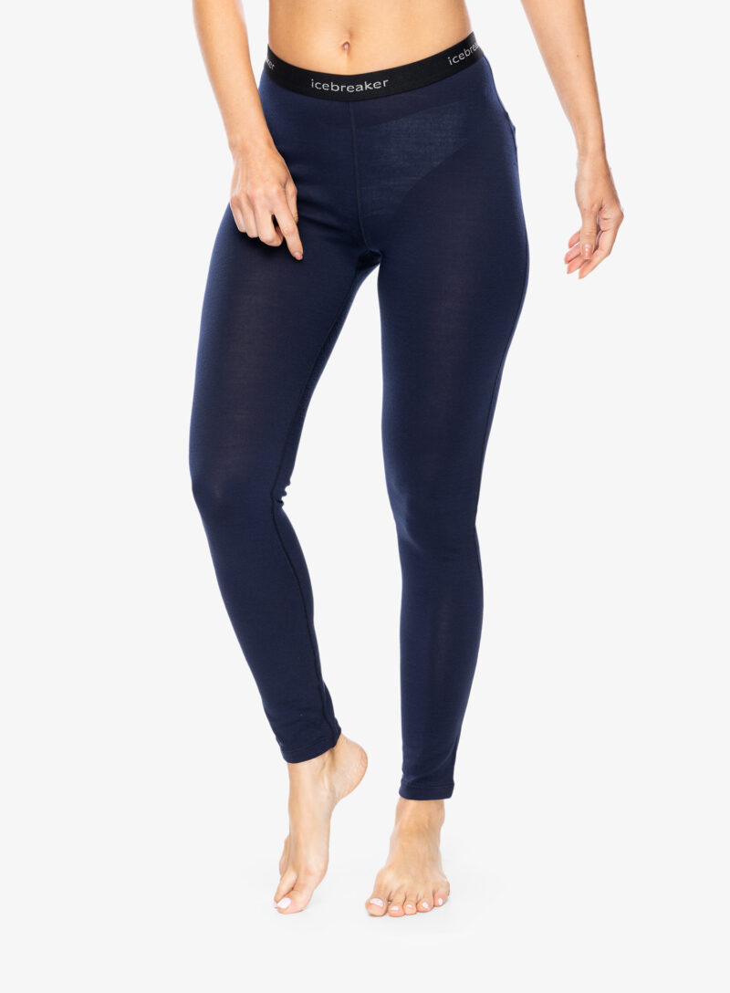 Colanti termici femei Icebreaker 260 Tech Leggings - midnight navy