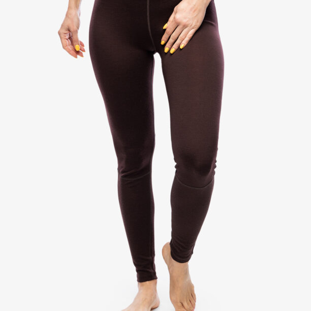 Colanti termici femei Icebreaker 260 ZoneKnit Leggings - bittersweet