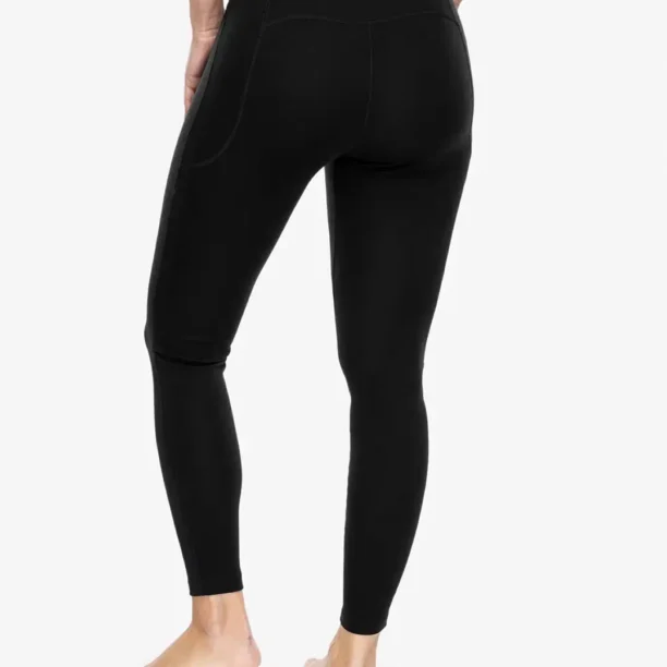 Colanti termici femei Icebreaker 300 Merino Fine Polar Leggings - black preţ