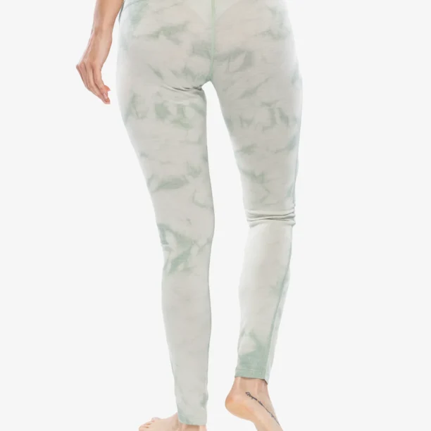 Colanti termici femei Icebreaker Merino 200 Oasis Leggings Cloud Dye - ashen/moss dk/cd preţ