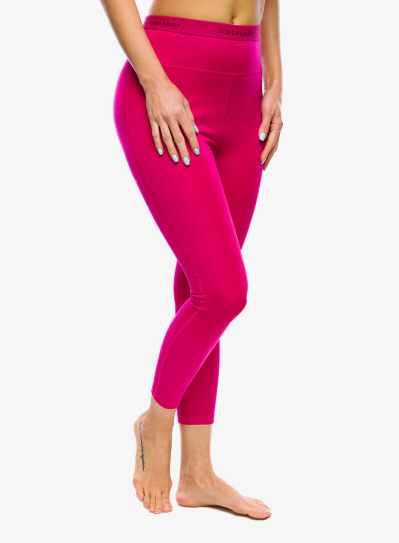 Colanti termici femei Icebreaker Merino Leggings - electron pink