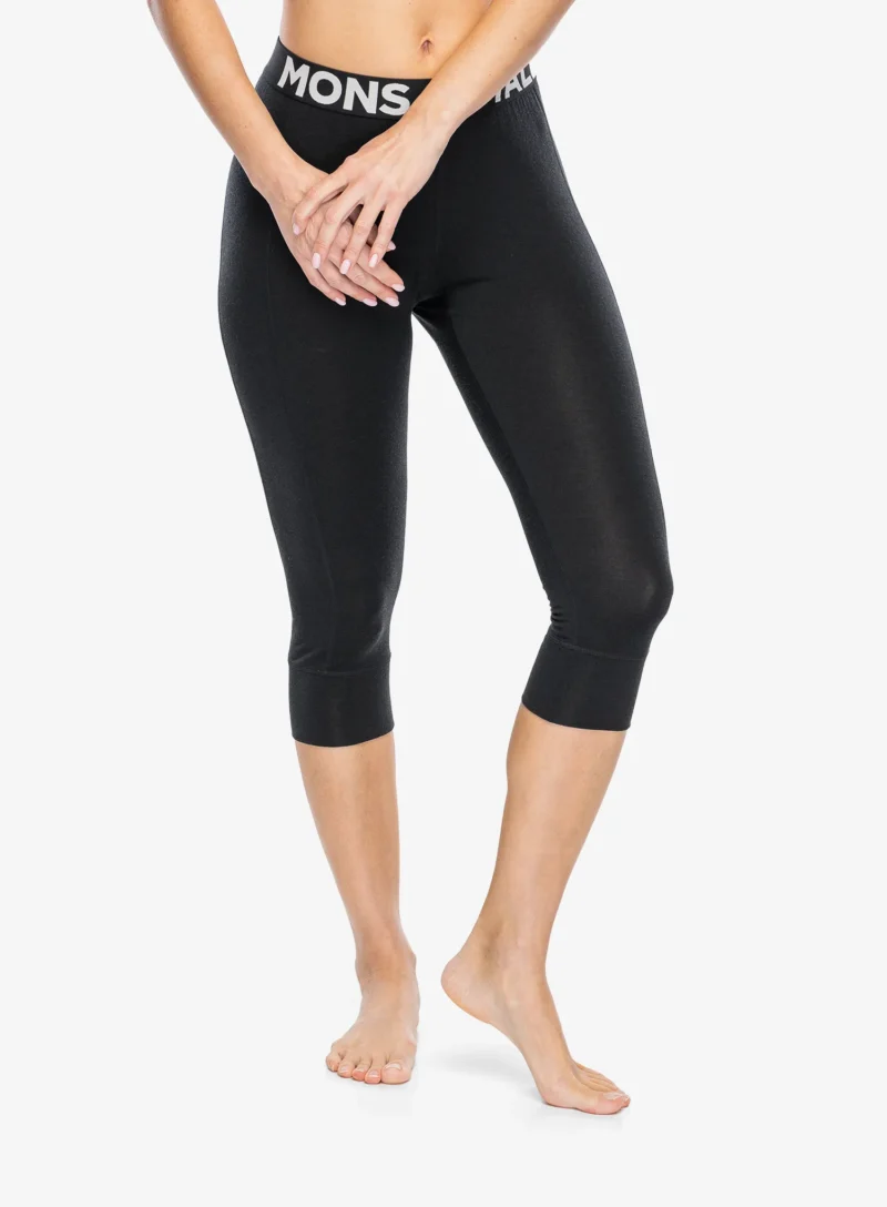 Cumpăra Colanti termici femei Mons Royale Cascade Merino Flex 200 3/4 Legging - black