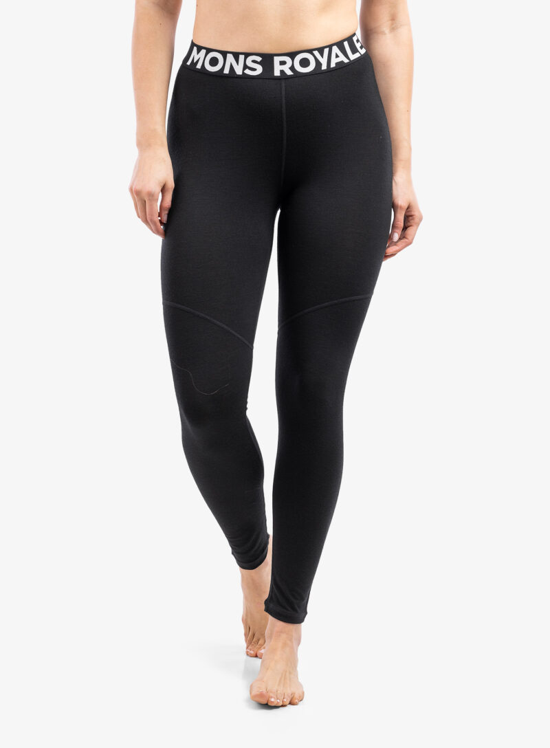 Cumpăra Colanti termici femei Mons Royale Cascade Merino Flex 200 Legging - black