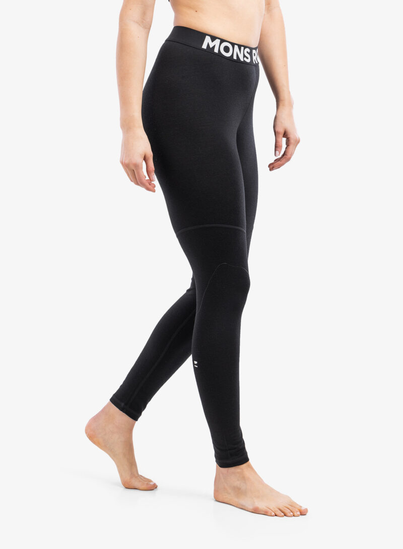 Colanti termici femei Mons Royale Cascade Merino Flex 200 Legging - black