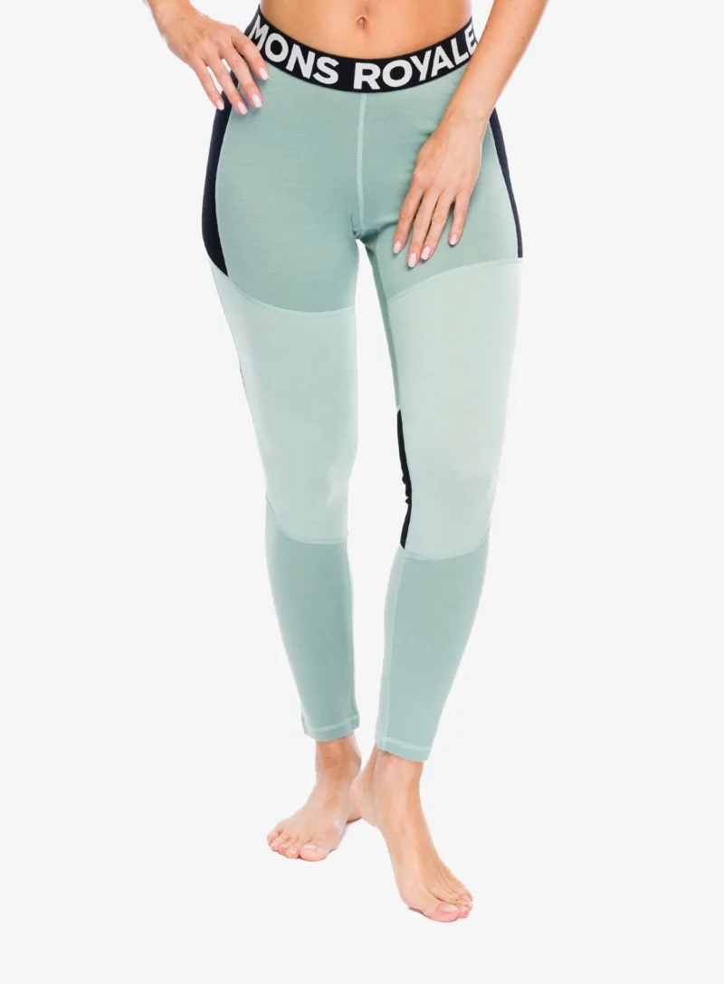 Colanti termici femei Mons Royale Olympus Legging - glacier/dew/black