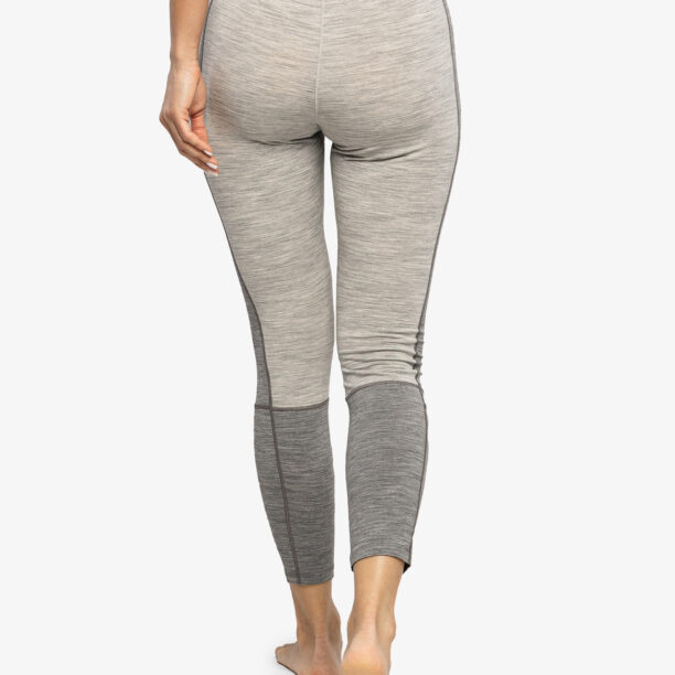 Colanti termici femei Peak Performance Magic Long John - med grey melange/grey melange preţ