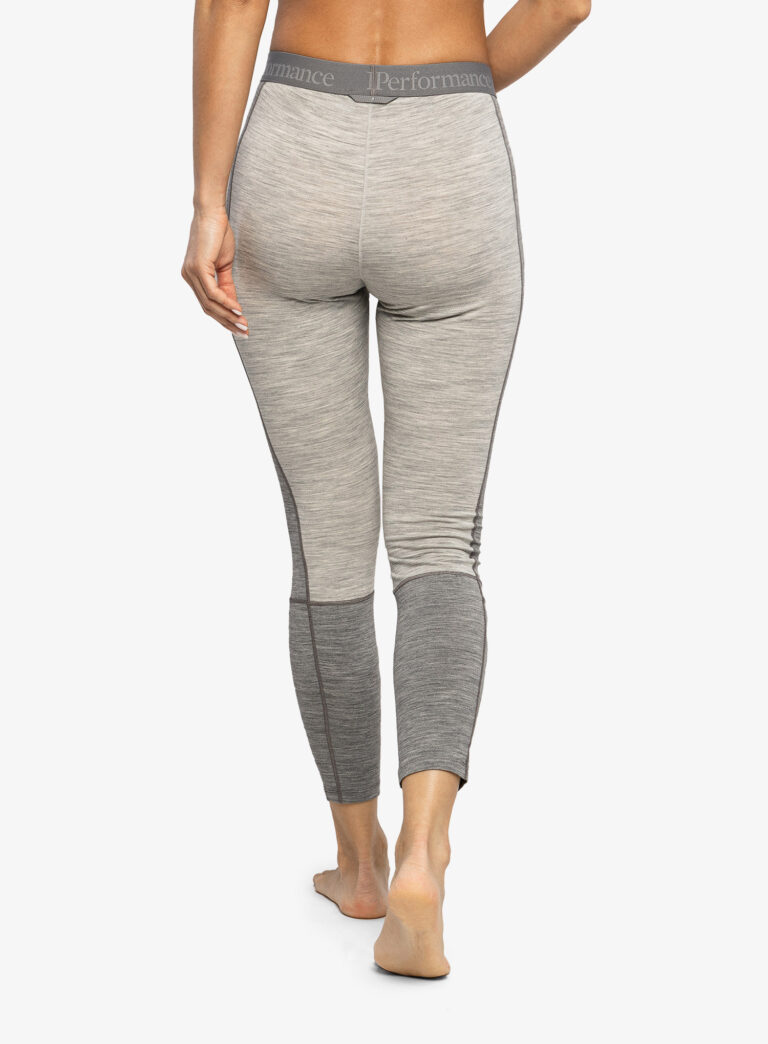 Colanti termici femei Peak Performance Magic Long John - med grey melange/grey melange preţ