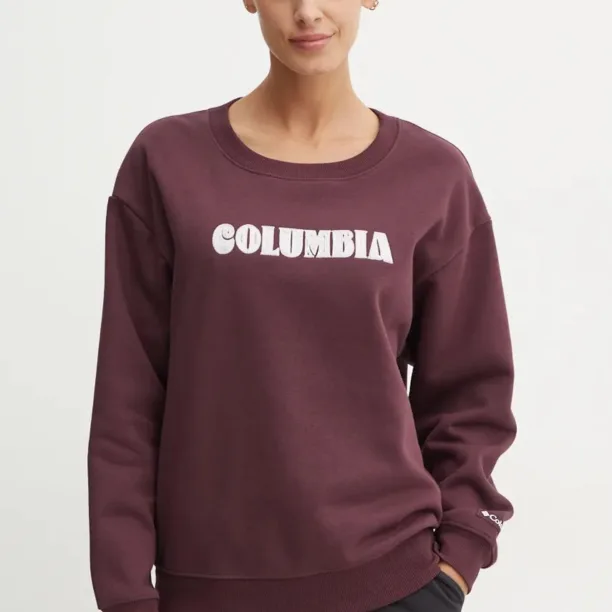 Columbia bluza Meridian Creek Crew femei