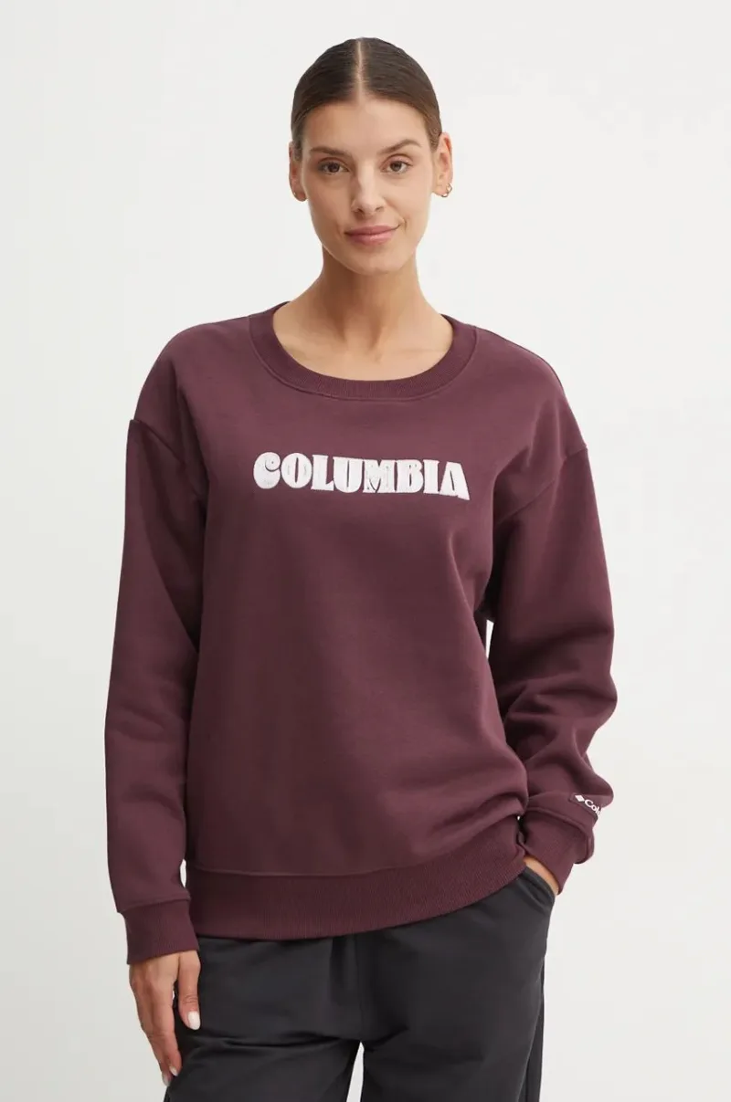 Columbia bluza Meridian Creek Crew femei