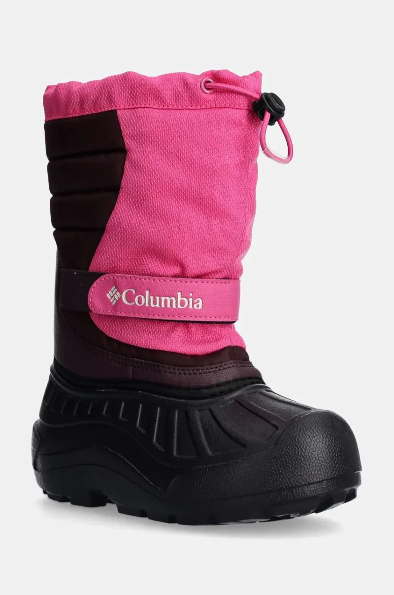 Columbia cizme de iarna copii POWDERBUG SNOWLITE culoarea roz