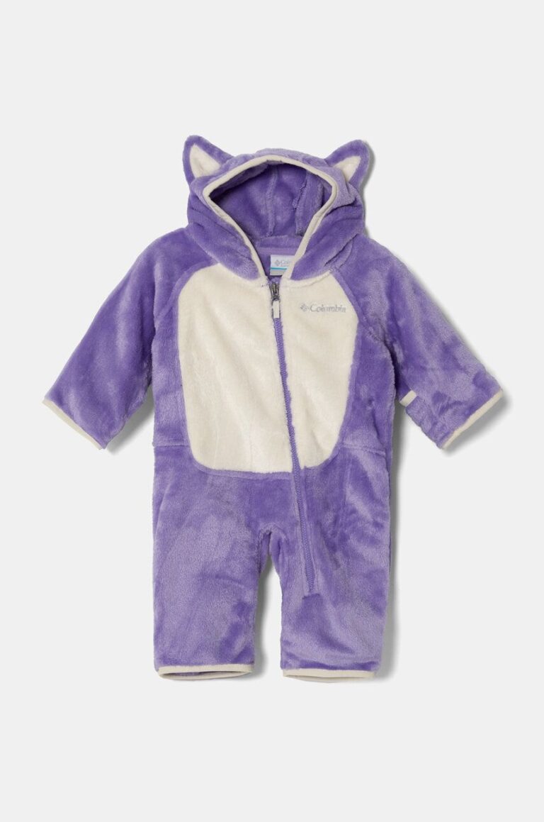 Columbia combinezon bebe Foxy Baby  Sherpa Bunting culoarea violet