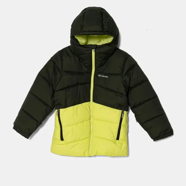 Columbia geaca copii Arctic Blast culoarea verde