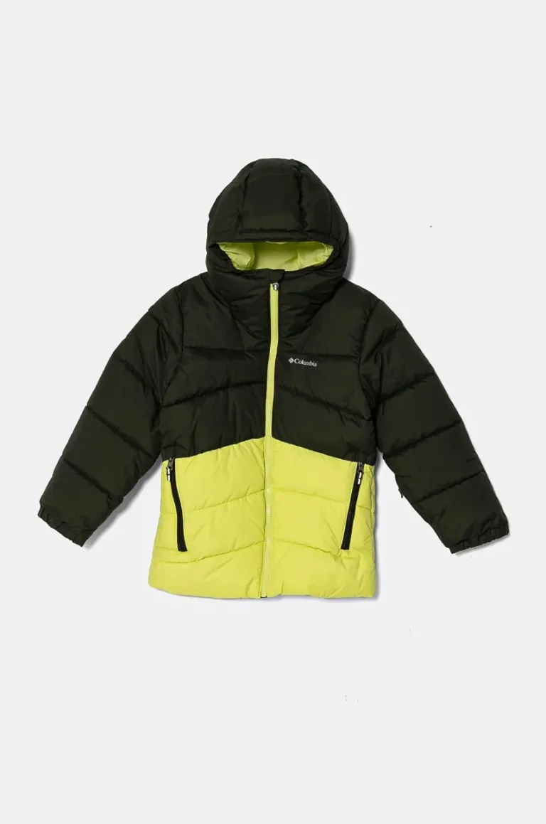 Columbia geaca copii Arctic Blast culoarea verde