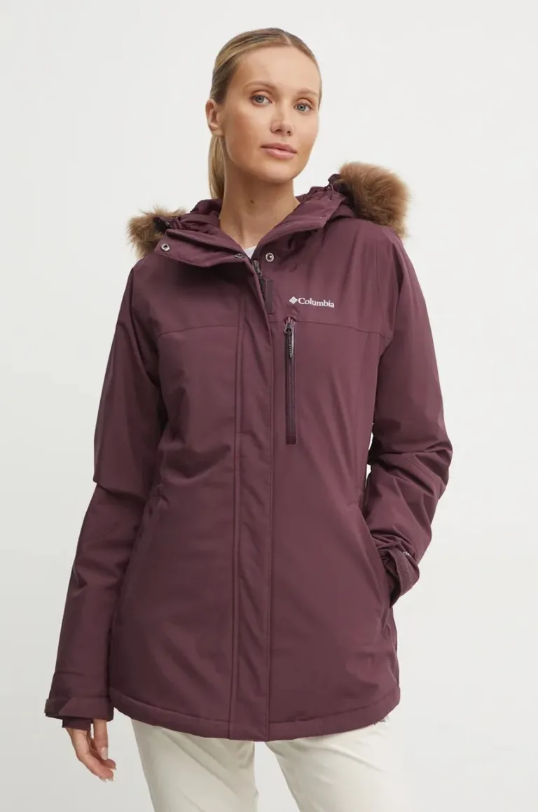 Columbia geaca de schi Ava Alpine culoarea bordo