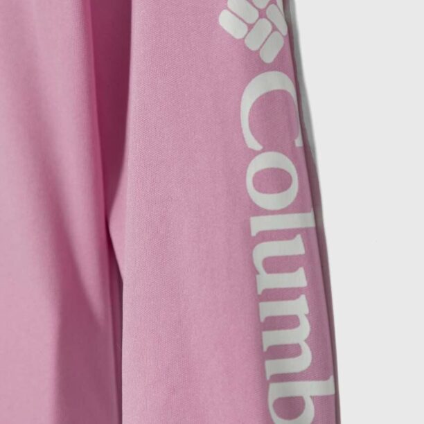 Columbia longsleeve bebelusi Fork Stream Long Sl culoarea roz preţ