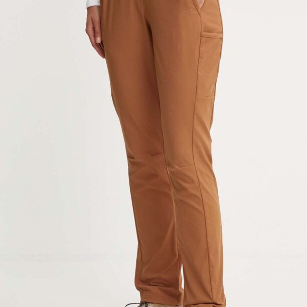 Columbia pantaloni de exterior Leslie Falls culoarea maro