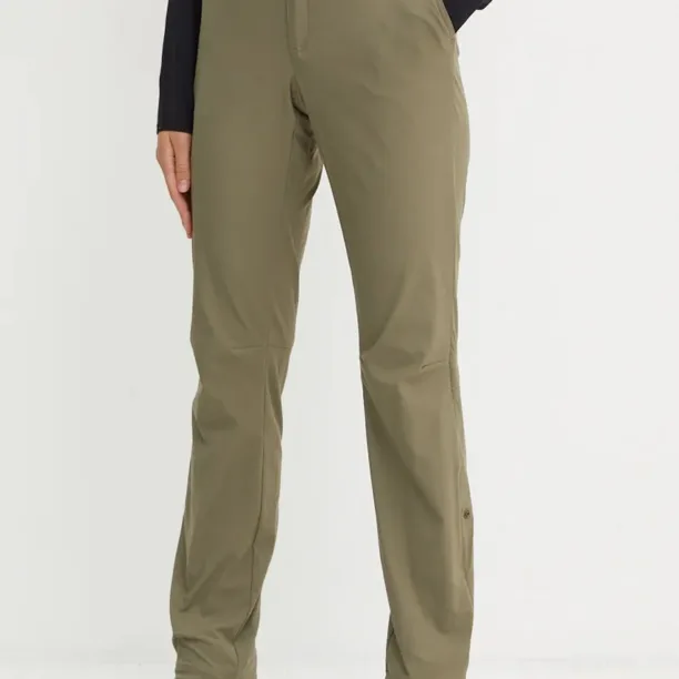 Columbia pantaloni de exterior Leslie Falls culoarea verde