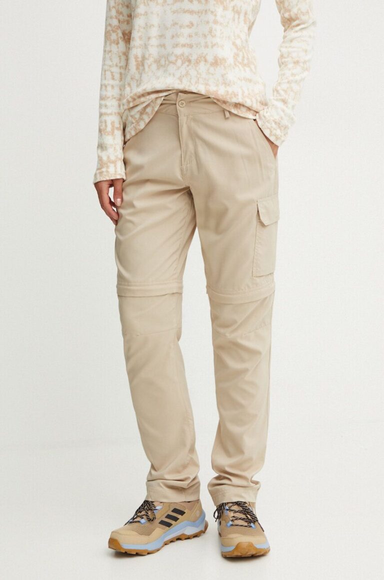 Columbia pantaloni de exterior Silver Ridge Utility culoarea bej