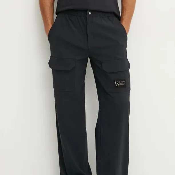 Columbia pantaloni de exterior Wallowa Softshell culoarea negru