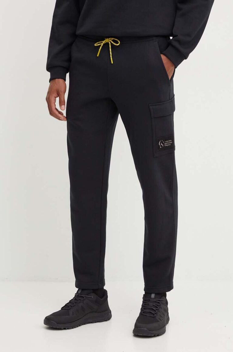 Columbia pantaloni de trening Wallowa Fleece culoarea negru