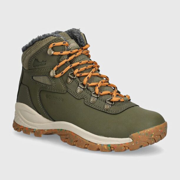 Columbia pantofi Newton Ridge Waterproof Omni-Heat culoarea verde