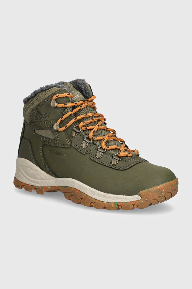 Columbia pantofi Newton Ridge Waterproof Omni-Heat culoarea verde