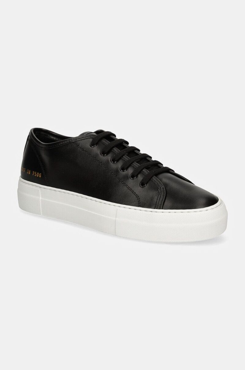 Common Projects sneakers din piele Tournament Low Super in Leather culoarea negru