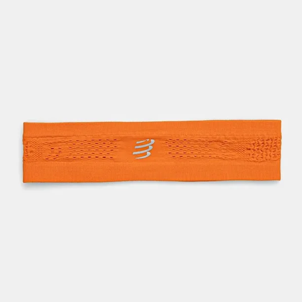 Compressport bentita pentru cap Thin Headband On/Off culoarea portocaliu