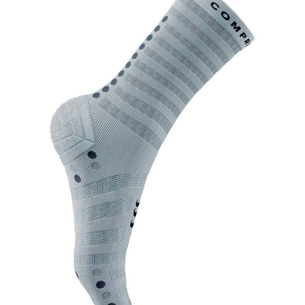 Compressport sosete Pro Racing Socks v4.0 Ultralight Run High - White/Alloy XU00050B