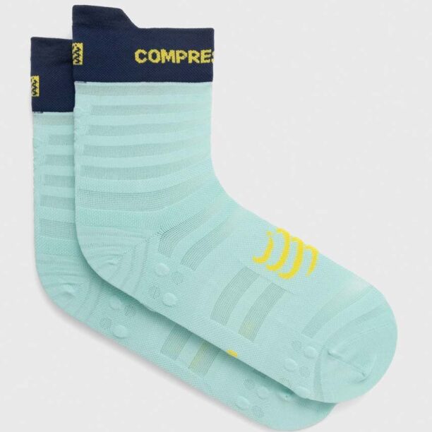 Compressport sosete Pro Racing Socks v4.0 Ultralight Run High - White/Alloy XU00050B