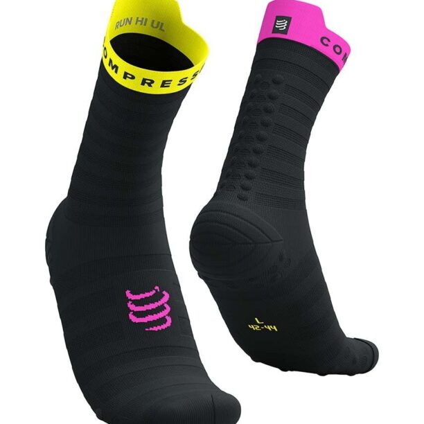 Compressport sosete Pro Racing Socks v4.0 Ultralight Run High - White/Alloy XU00050B