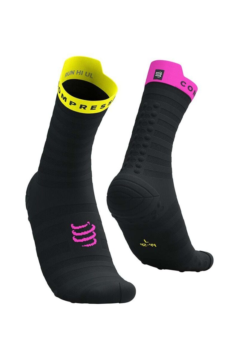 Compressport sosete Pro Racing Socks v4.0 Ultralight Run High - White/Alloy XU00050B