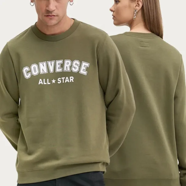 Converse bluza culoarea verde