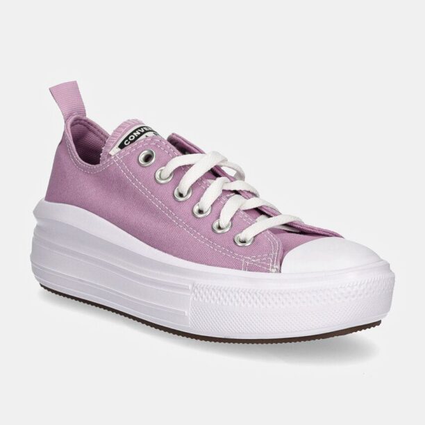 Converse tenisi CHUCK TAYLOR ALL STAR MOVE culoarea violet