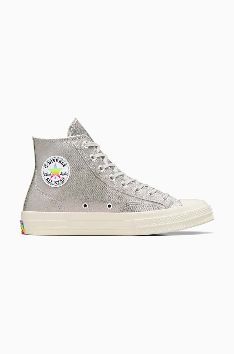 Converse tenisi Chuck 70 Hi Pride culoarea argintiu